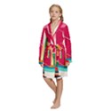 Kids  Long Sleeve Velvet Lounge Robe 