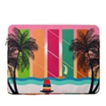 Digital Graphic Clip Art Beach 15  Vertical Laptop Sleeve Case With Pocket