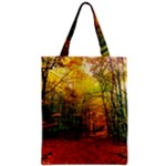 Forest Woods Autumn Nature Zipper Classic Tote Bag