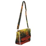 Forest Woods Autumn Nature Shoulder Bag with Back Zipper