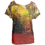 Forest Woods Autumn Nature Women s Oversized T-Shirt