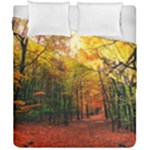 Forest Woods Autumn Nature Duvet Cover Double Side (California King Size)