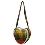 Forest Woods Autumn Nature Heart Shoulder Bag