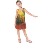 Forest Woods Autumn Nature Kids  Sleeveless Dress