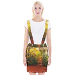 Forest Woods Autumn Nature Braces Suspender Skirt