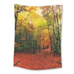 Forest Woods Autumn Nature Medium Tapestry