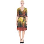 Forest Woods Autumn Nature Wrap Up Cocktail Dress