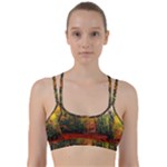 Forest Woods Autumn Nature Line Them Up Sports Bra