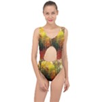 Forest Woods Autumn Nature Center Cut Out Swimsuit