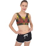 Forest Woods Autumn Nature V-Back Sports Bra