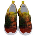 Forest Woods Autumn Nature Kids  Velcro No Lace Shoes