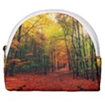 Forest Woods Autumn Nature Horseshoe Style Canvas Pouch