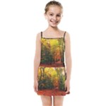 Forest Woods Autumn Nature Kids  Summer Sun Dress