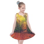 Forest Woods Autumn Nature Kids  Summer Dress