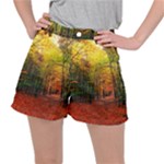 Forest Woods Autumn Nature Women s Ripstop Shorts