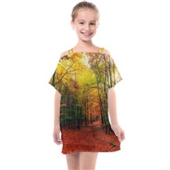 Kids  One Piece Chiffon Dress 