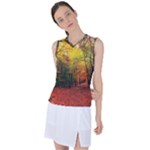 Forest Woods Autumn Nature Women s Sleeveless Sports Top