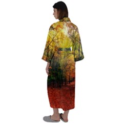 Maxi Satin Kimono 