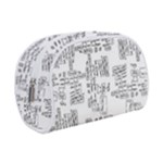 Blackboard Algorithms Black and White Pattern Make Up Case (Small)