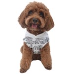 Blackboard Algorithms Black and White Pattern Dog Sweater