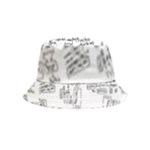 Blackboard Algorithms Black and White Pattern Inside Out Bucket Hat (Kids)