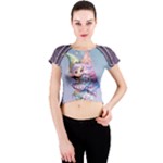 Christmas elf Crew Neck Crop Top