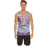 Christmas elf Men s Wide Collar Tank Top