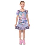 Christmas elf Kids  Short Sleeve Velvet Dress