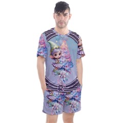 Men s Mesh T-Shirt and Shorts Set 