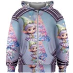 Christmas elf Kids  Zipper Hoodie Without Drawstring