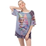 Christmas elf Oversized Chiffon Top