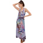 Christmas elf V-Neck Chiffon Maxi Dress