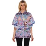 Christmas elf Women s Batwing Button Up Shirt