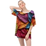 Autumn Oversized Chiffon Top