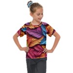 Autumn Kids  Mesh Piece T-Shirt