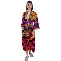 Maxi Satin Kimono 