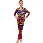 Autumn Kids  Satin Long Sleeve Pajamas Set