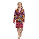 Autumn Kids  Long Sleeve Velvet Lounge Robe