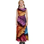 Autumn Kids  Satin Sleeveless Maxi Dress