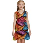 Autumn Kids  Sleeveless Tiered Mini Dress