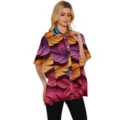 Women s Batwing Button Up Shirt 