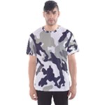 Camo Army Black White Men s Sport Mesh T-Shirt