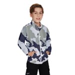 Camo Army Black White Kids  Windbreaker