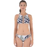 Camo Army Black White Perfectly Cut Out Bikini Set