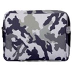 Camo Army Black White Make Up Pouch (Large)