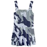 Camo Army Black White Kids  Layered Skirt Swimsuit