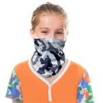 Camo Army Black White Face Covering Bandana (Kids)