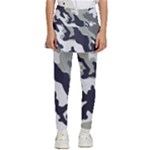 Camo Army Black White Kids  Skirted Pants