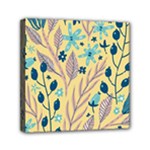 Plants Art Motif Flowers Mini Canvas 6  x 6  (Stretched)