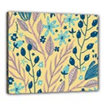 Plants Art Motif Flowers Canvas 24  x 20  (Stretched)